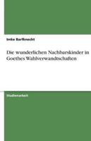Die Wunderlichen Nachbarskinder in Goethes Wahlverwandtschaften