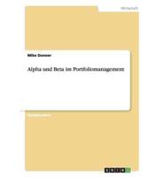 Alpha Und Beta Im Portfoliomanagement