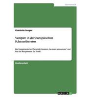 Vampire in Der Europäischen Schauerliteratur