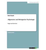 Allgemeine Und Biologische Psychologie