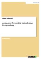 Assignment Preispolitik. Methoden Der Preisgestaltung