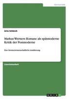 Markus Werners Romane als spätmoderne Kritik der Postmoderne:Eine literaturwissenschaftliche Annäherung