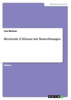 Biochemie II Klausur Mit Musterlösungen