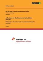 A Review on the Economic Calculation Debate