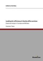 Looking for efficiency in family office services:Empirical analysis in Europe and Monaco