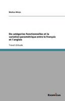 De catégories fonctionnelles et la variation paramétrique entre le français et l´anglais