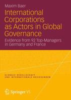 International Corporations as Actors in Global Governance