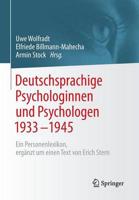 Deutschsprachige Psychologinnen Und Psychologen 1933-1945