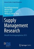 Supply Management Research : Aktuelle Forschungsergebnisse 2013