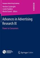 Advances in Advertising Research IX : Power to Consumers