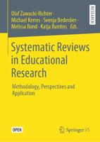 Systematic Reviews in Educational Research : Methodology, Perspectives and Application