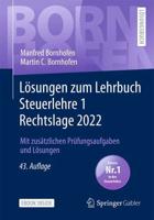 Lösungen Zum Lehrbuch Steuerlehre 1 Rechtslage 2022