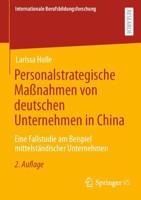 Personalstrategische Manahmen Von Deutschen Unternehmen in China
