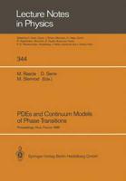 PDEs and Continuum Models of Phase Transitions