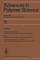 Advances in Polymer Science: Fortschritte Der Hochpolymeren-Forschung