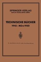 Technische Bücher 1945 — März 1950