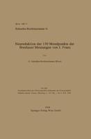 Neureduktion Der 150 Mondpunkte Der Breslauer Messungen Von J. Franz