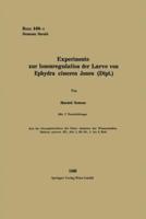Experimente Zur Ionenregulation Der Larve Von Ephydra Cinerea Jones (Dipt. )