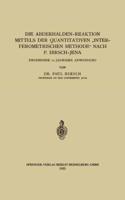 Die Abderhalden-Reaktion Mittels Der Quantitativen „Interferometrischen Methode" Nach P. Hirsch-Jena