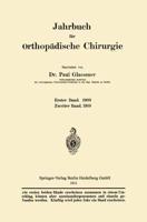 Jahrbuch Für Orthopädische Chirurgie