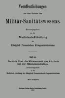 Berichte Über Die Wirksamkeit Des Alkohols Bei Der Händedesinfektion