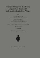 Untersuchung Und Nachweis Organischer Farbstoffe Auf Spektroskopischem Wege