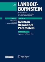 Neutron Resonance Parameters Elementary Particles, Nuclei and Atoms