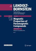 Magnetic Properties of Paramagnetic Compounds. Part 3 Magnetic Susceptibility Data