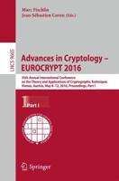 Advances in Cryptology - EUROCRYPT 2016 Part I