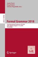 Formal Grammar 2018 Theoretical Computer Science and General Issues