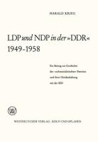 LDP Und NDP in Der "DDR" 1949 - 1958