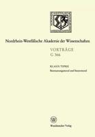 Besteuerungsmoral und Steuermoral : 422. Sitzung am 20. Oktober 1999 in Düsseldorf