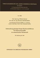 Untersuchung Günstiger Längen-Breitenverhältnisse Für Flachwasserschiffe Im Unterkritischen Fahrbereich