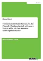 Transactions in Bionic Patents, Vol. 10
