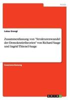 Zusammenfassung von "Strukturenwandel der Demokratietheorien" von Richard Saage und Ingrid Thienel-Saage