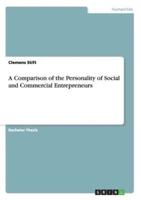 A Comparison of the Personality of Social and Commercial Entrepreneurs