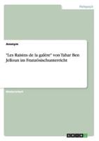 "Les Raisins de la galère" von Tahar Ben Jelloun im Französischunterricht