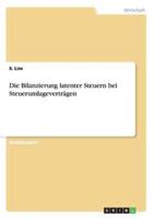 Die Bilanzierung Latenter Steuern Bei Steuerumlageverträgen