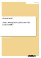 Brand Management consistent with Sustainability