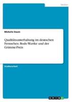 Qualitätsunterhaltung Im Deutschen Fernsehen. Bodo Wartke Und Der Grimme-Preis