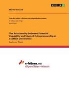 The Relationship Between Financial Capability and Student Entrepreneurship at Scottish Universities