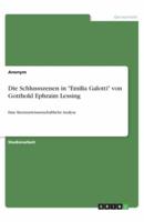 Die Schlussszenen in Emilia Galotti Von Gotthold Ephraim Lessing