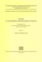 Studies in the Buddhist Epistemological Tradition