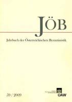 Jahrbuch Der Osterreichischen Byzantinistik Band 59/2009