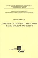 Apposition and Nominal Classification of Indo-European and Beyond