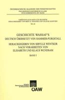 Geschichte Wassaf`s Deutsch Ubersetzt Von Hammer-Purgstall
