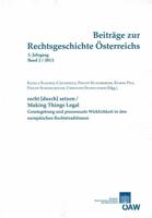 Beitrage Zur Rechtsgeschichte Osterreichs 3. Jahrgang Band 2/2013