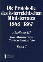 Die Protokolle Des Osterreichischen Ministerrates 1848-1867 Abteilung III