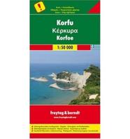 Corfu, Special Places of Excursion Road Map 1:50 000