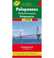 Peloponnesos Road Map 1:150 000